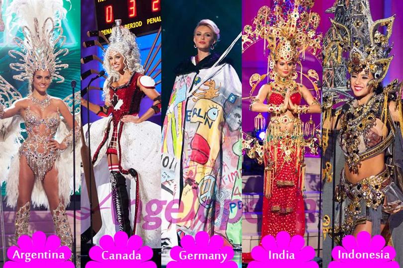 Miss Universe 2014 Top 5 for National Costume